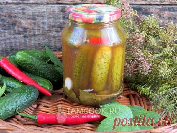 Хрустящие огурцы с кетчупом в банках на зиму — рецепт с фото Простой рецепт вкусных хрустящих огурцов с кетчупом, закрытых в банки на зиму.