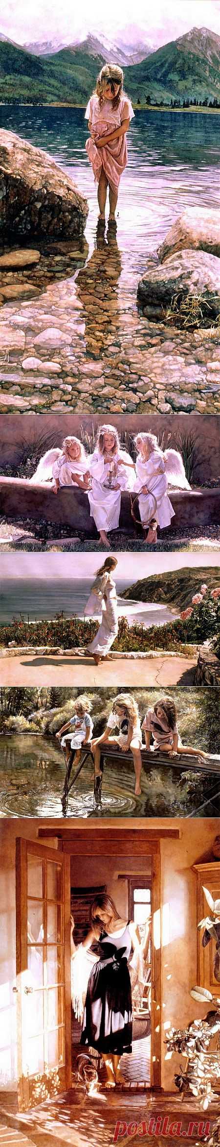 Steve Hanks - современный американский художник, работающих в технике - акварель. 
Свой стиль рисования Steve Hanks называет - эмоциональным реализмом.