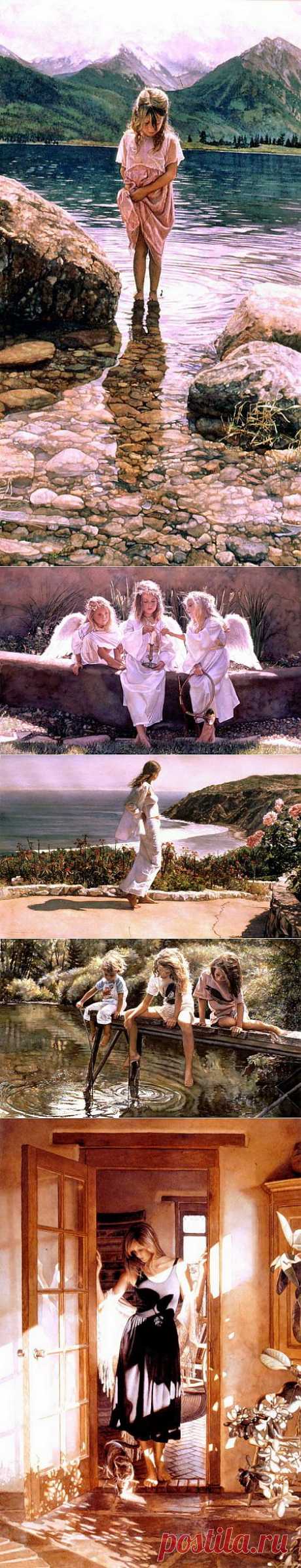 Steve Hanks - современный американский художник, работающих в технике - акварель. 
Свой стиль рисования Steve Hanks называет - эмоциональным реализмом.