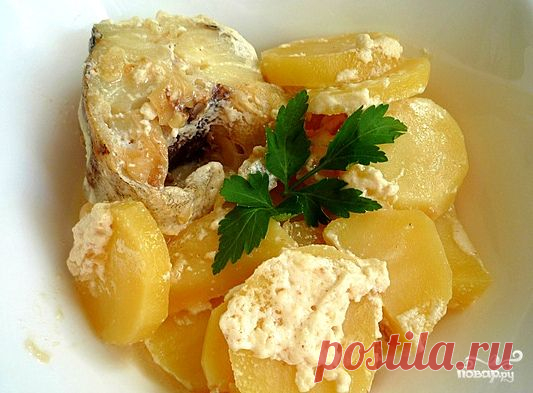 Минтай с картошкой - пошаговый кулинарный рецепт на Повар.ру