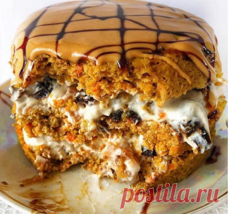 Морковный торт 🍰😍
🌸1 морковь
🌸50 мл молока
🌸1 яйцо
🌸50 г овсяных отрубей
🌸1/2 ч.л разрыхлитель
🌸корица,ванилин,подсластитель по вкусу
Крем:
🌸мягкий творог
🌸чернослив и курага