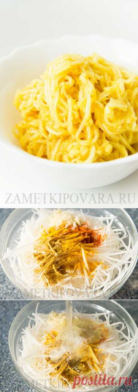Маринованный дайкон по-корейски.