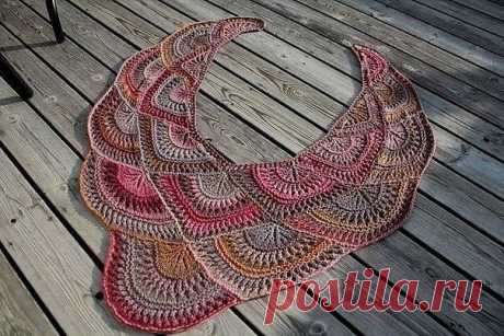 Модульная шаль "Веера". Спицами. / knittingideas.ru