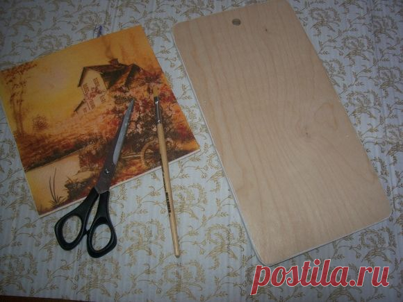 Декупаж разделочной доски
