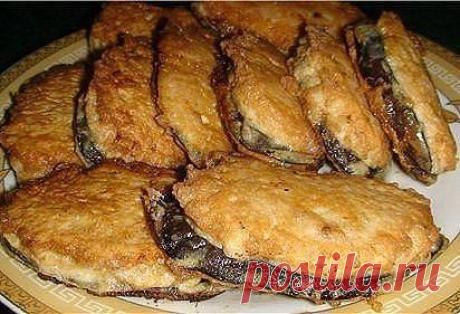Жареные баклажаны под мясом / Свежие рецепты
