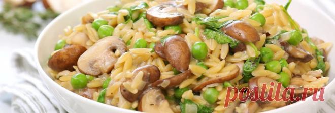 ПАСТА ОРЗО С ГРИБАМИ