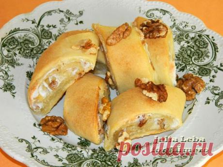 Печенье с безе и грецкими орехами