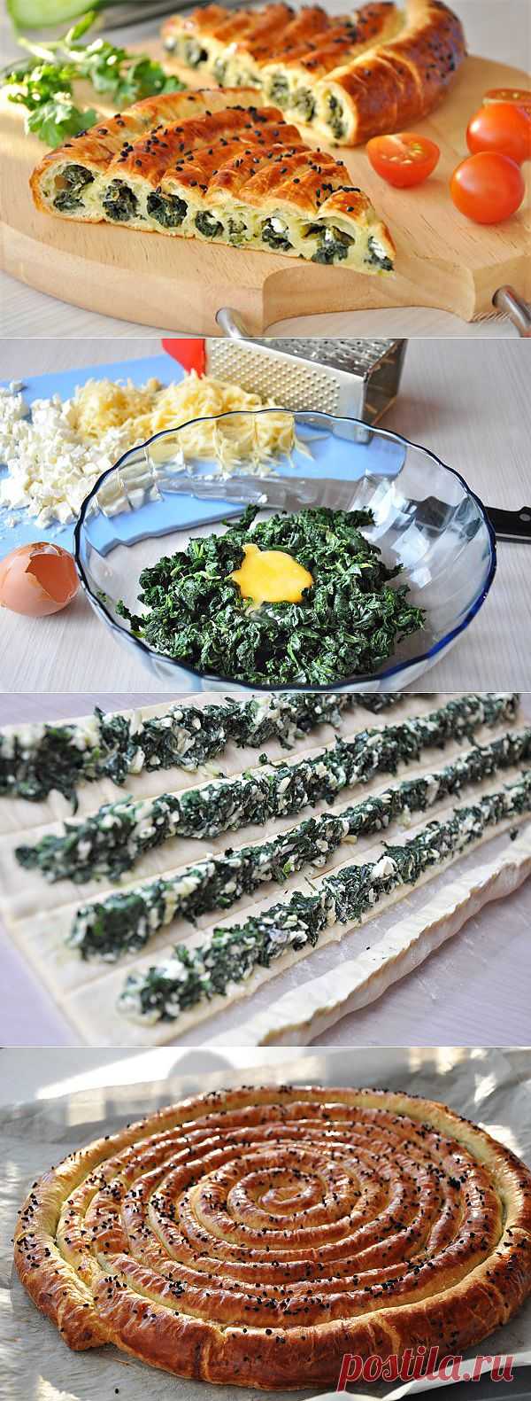 ПИРОГ СО ШПИНАТОМ И СЫРОМ. ОЧЕНЬ ВКУСНЫЙ ПИРОГ!.