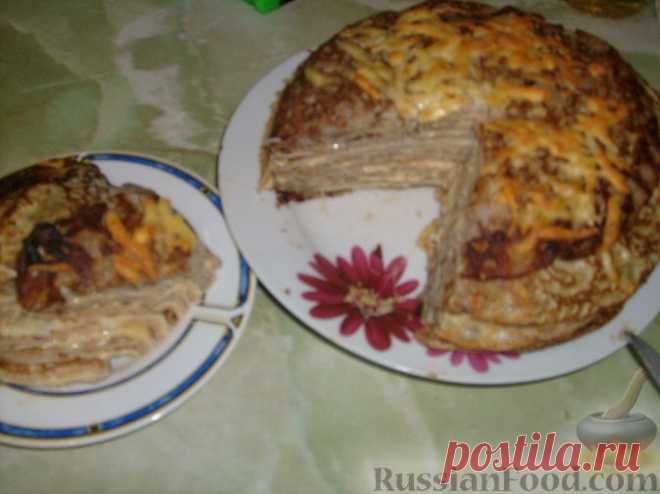 Рецепт: Пирог Блинница на RussianFood.com