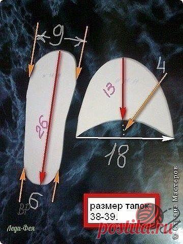 Шьем тапочки из ткани. Как вариант для выкройки - распороть старые.