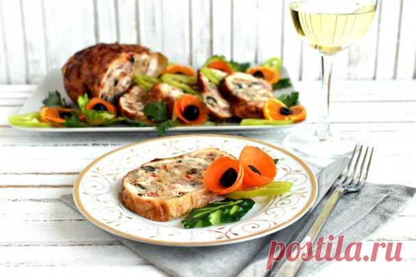 Фаршированная курица по-итальянски - пошаговый рецепт с фото на Повар.ру