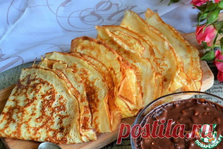 Блинчики "Новинка" Кулинарный рецепт