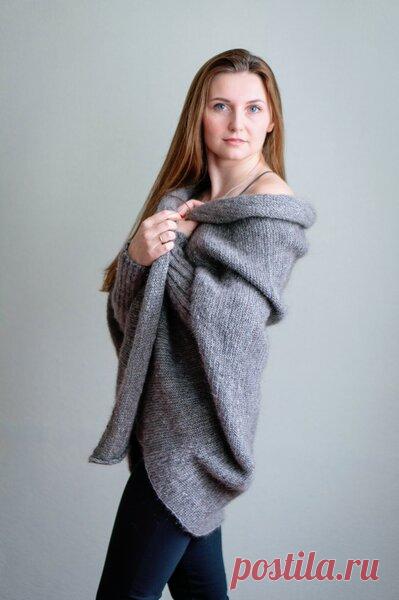 Козий пух. Кардиган из 