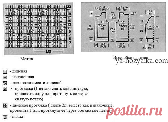 Белый жакет спицами схема. Связать жакет спицами узором из листьев