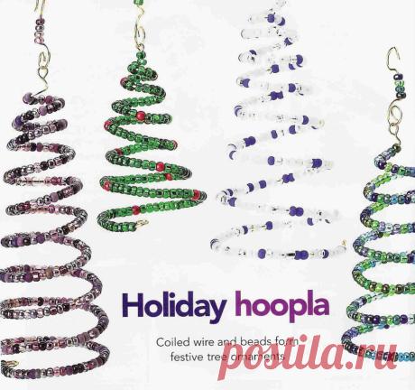 Елочки-спиральки Новогодние изделия – Бисерок