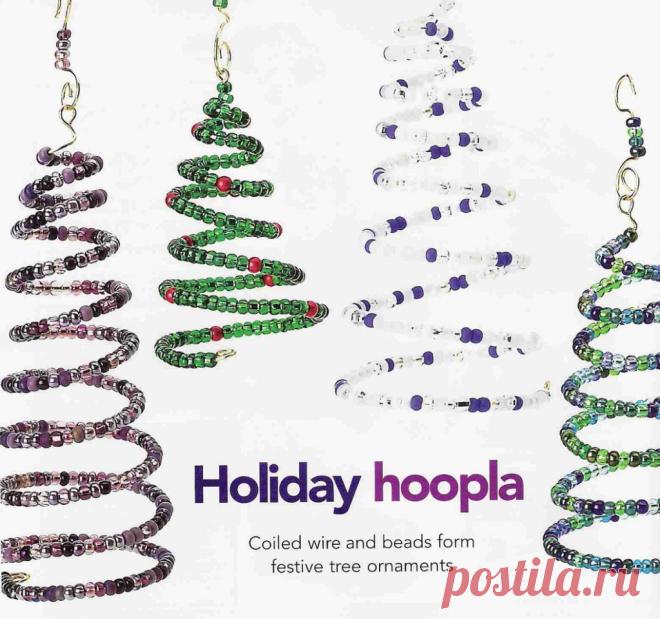 Елочки-спиральки Новогодние изделия – Бисерок