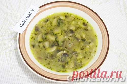 Легкий грибной суп - как приготовить, рецепт с фото по шагам, калорийность - www.calorizator.ru