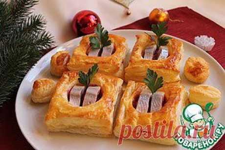 Волованы со свеклой и сельдью - кулинарный рецепт