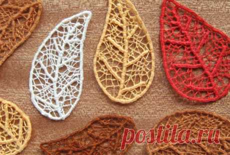 Needle Lace Skeleton Leaves - How Did You Make This? | Luxe DIY