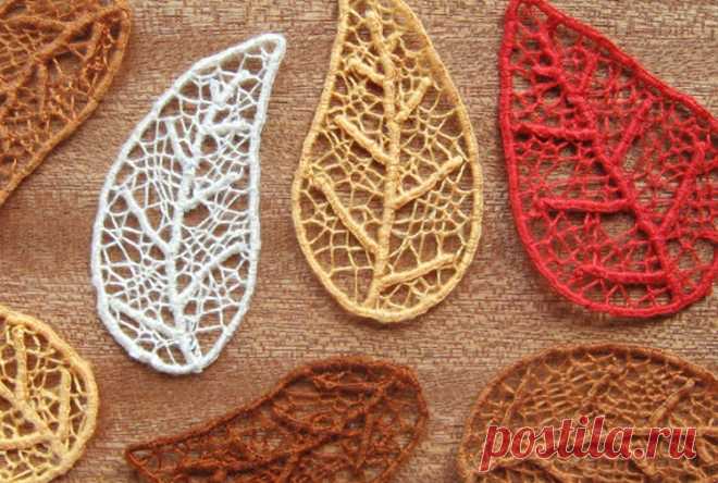 Needle Lace Skeleton Leaves - How Did You Make This? | Luxe DIY