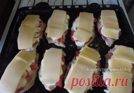 Диетическое "мясо по-французски" из куриного филе