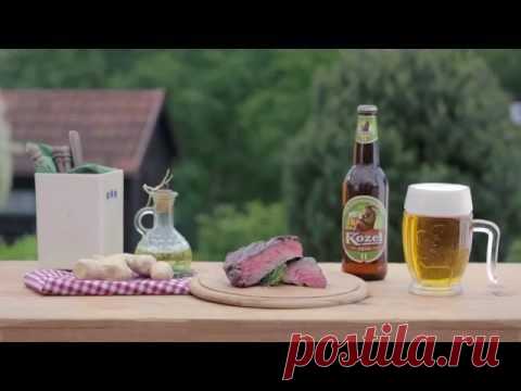 Фланк-стейк, маринованный в пиве / Простые рецепты