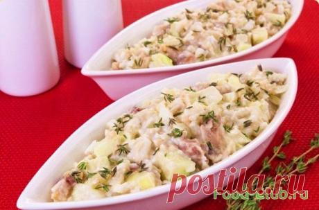 Картофельный салат с сельдью / Рыбные / Кулинарные рецепты - Фуд-клаб.ру