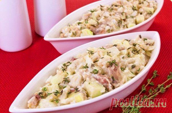 Картофельный салат с сельдью / Рыбные / Кулинарные рецепты - Фуд-клаб.ру