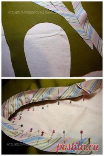 ​Обработка криволинейных срезов косой бейкой