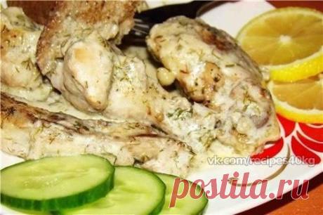 💗Тушеная курица с чесночным соусом💗 / Всё за еду!
