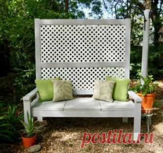 Лавка садовая своими руками — ОчУмелые ручки