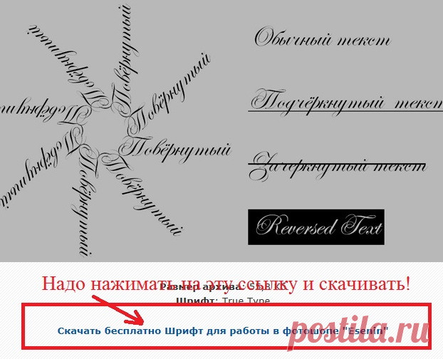 Оченькрасивые шрифты для ФШ