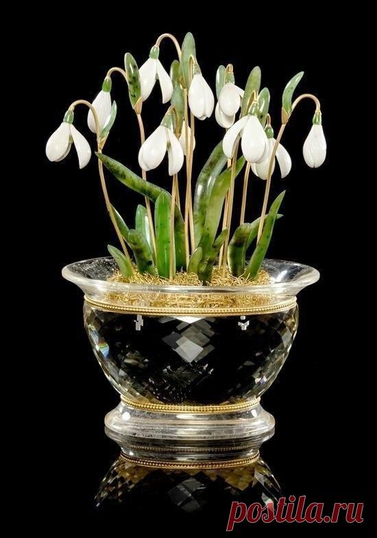 Цветы, вырезанные из минералов. Просто потрясающие работы! - медиаплатформа МирТесен