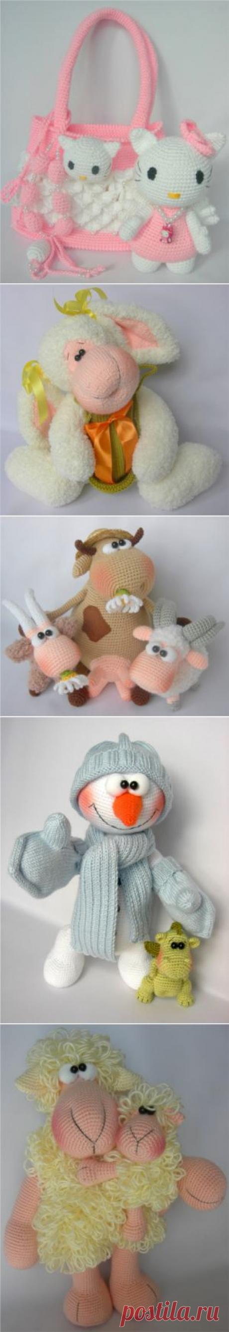 мишки,зайки,котики...добрые игрушки для вас!!!: Вязаные игрушки
