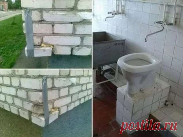 Нелепые ошибки строителей. Косяки строителей. Подборка №zabavatut-bild-29320120062020 . Тут забавно !!!