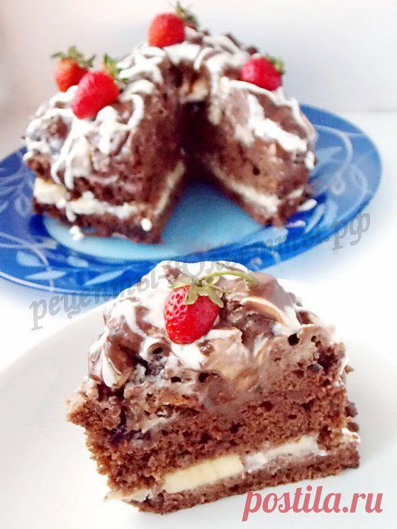 Вкусный шоколадный торт с бананами «Банановая горка»! | Рецепты Юльетты