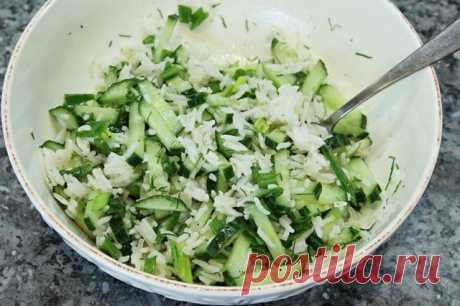 Салат с рисом и огурцом — Ⴚα∂ ℨα୮০τ০Ᏸҡα