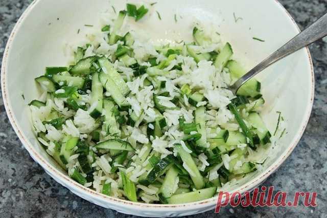 Салат с рисом и огурцом — Ⴚα∂ ℨα୮০τ০Ᏸҡα
