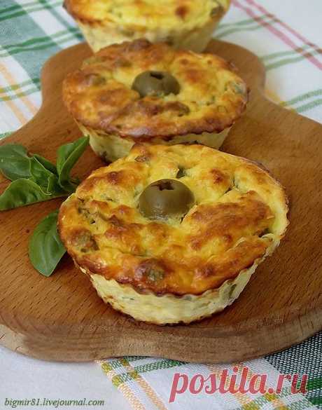 Кабачковые маффины с сыром | Четыре вкуса