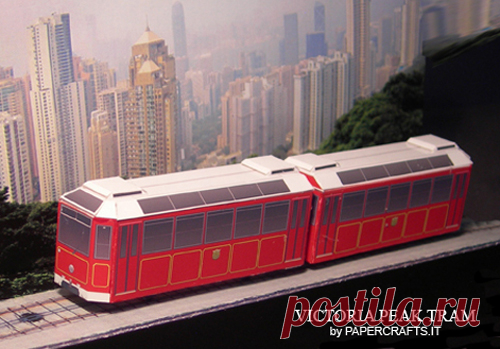 Victoria Peak Tram Papercraft - Paperdiorama - Donwload Free Paper Model