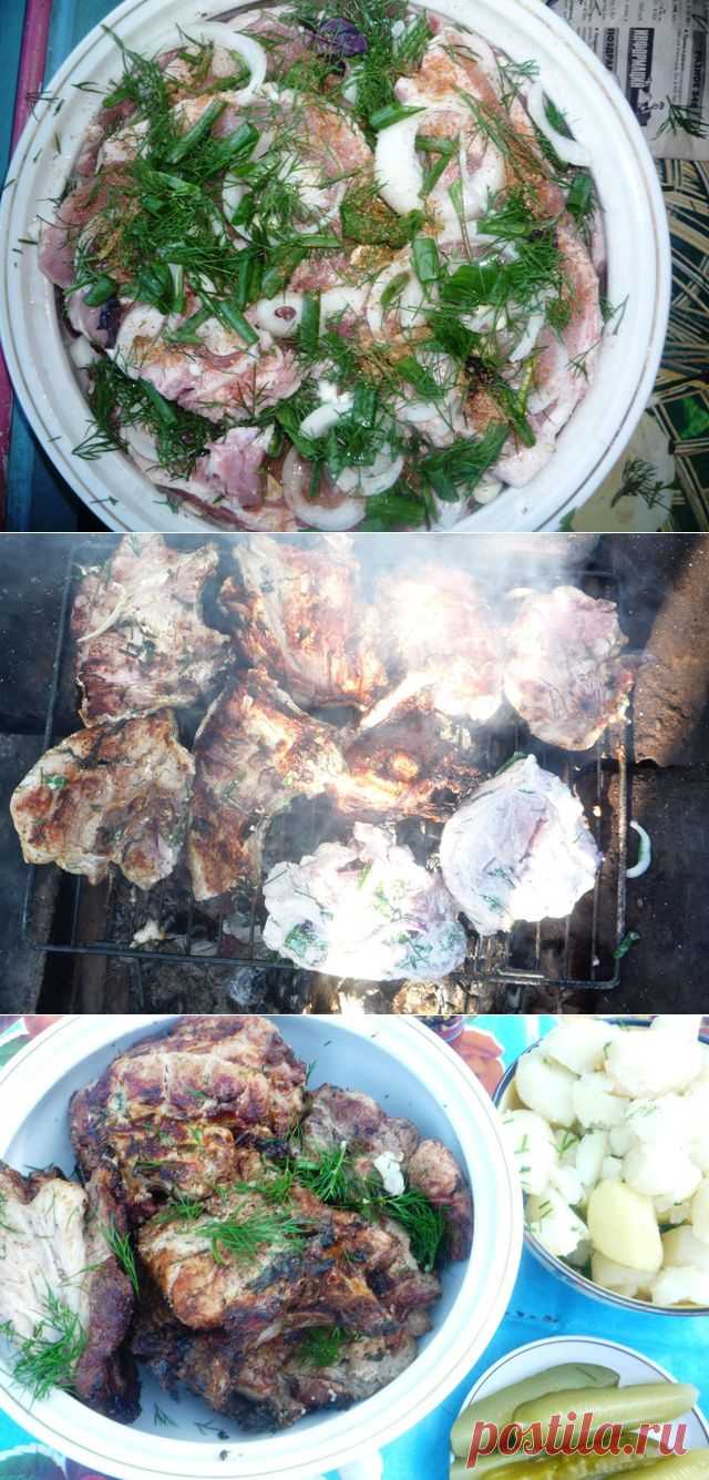Шашлык на косточке.