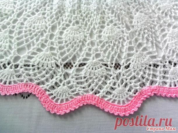 Розовый топ и белая юбочка для внучки - Вязание - Страна Мам