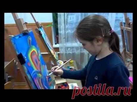 Уроки рисования для детей от 5 лет."Полосатая фантазия." Рисуем животных.