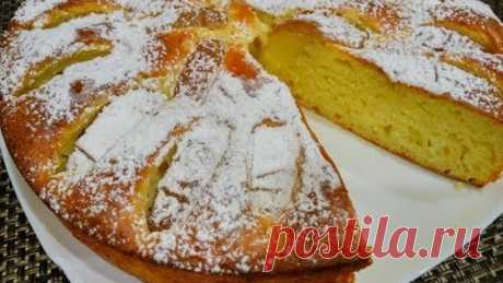Нежная Шарлотка с Творогом и Яблоками в Духовке/ Рецепт Сочного Яблочного Пирога с Творогом