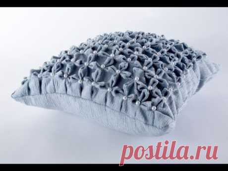 ▶ Canadian smocking four point/flower design by Debbie Shore - YouTube