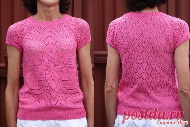 Ажурный топ. - Вязание - Страна Мам
