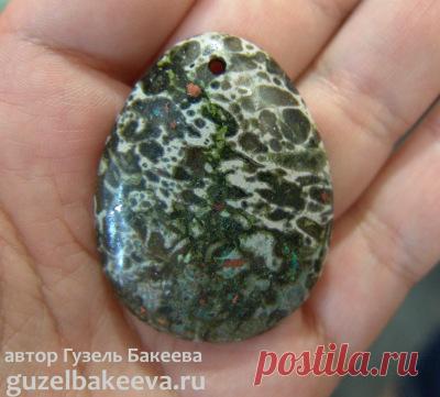 Браслет с камнем. МК Гузель Бакеевой — Делаем руками