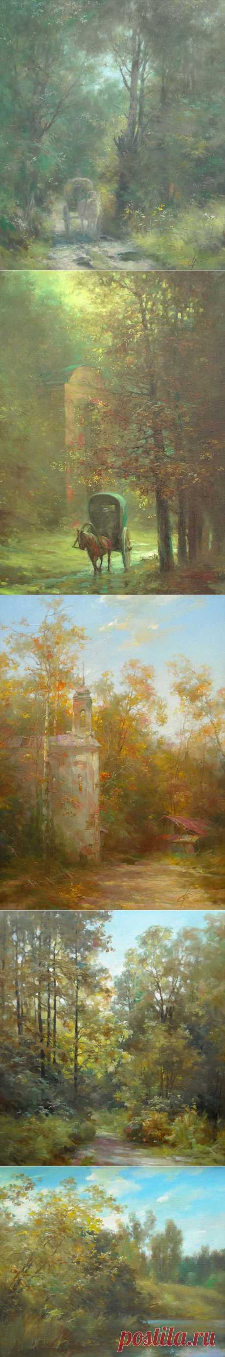 В главной роли нынче осень.... Художник Wlodzimierz Czurawski.