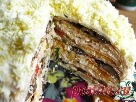 Закусочный блинный торт - кулинарный рецепт