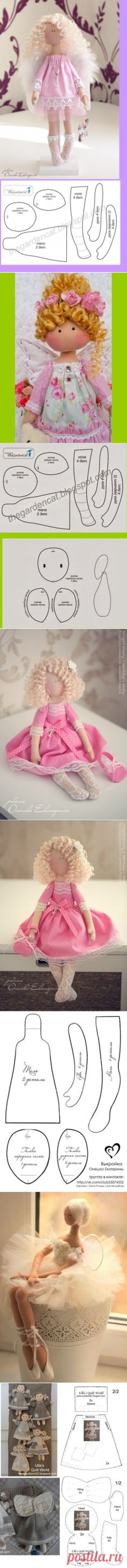 Ангел, Куклы and Шаблоны on Pinterest